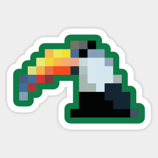 Toucan 8bit Sticker